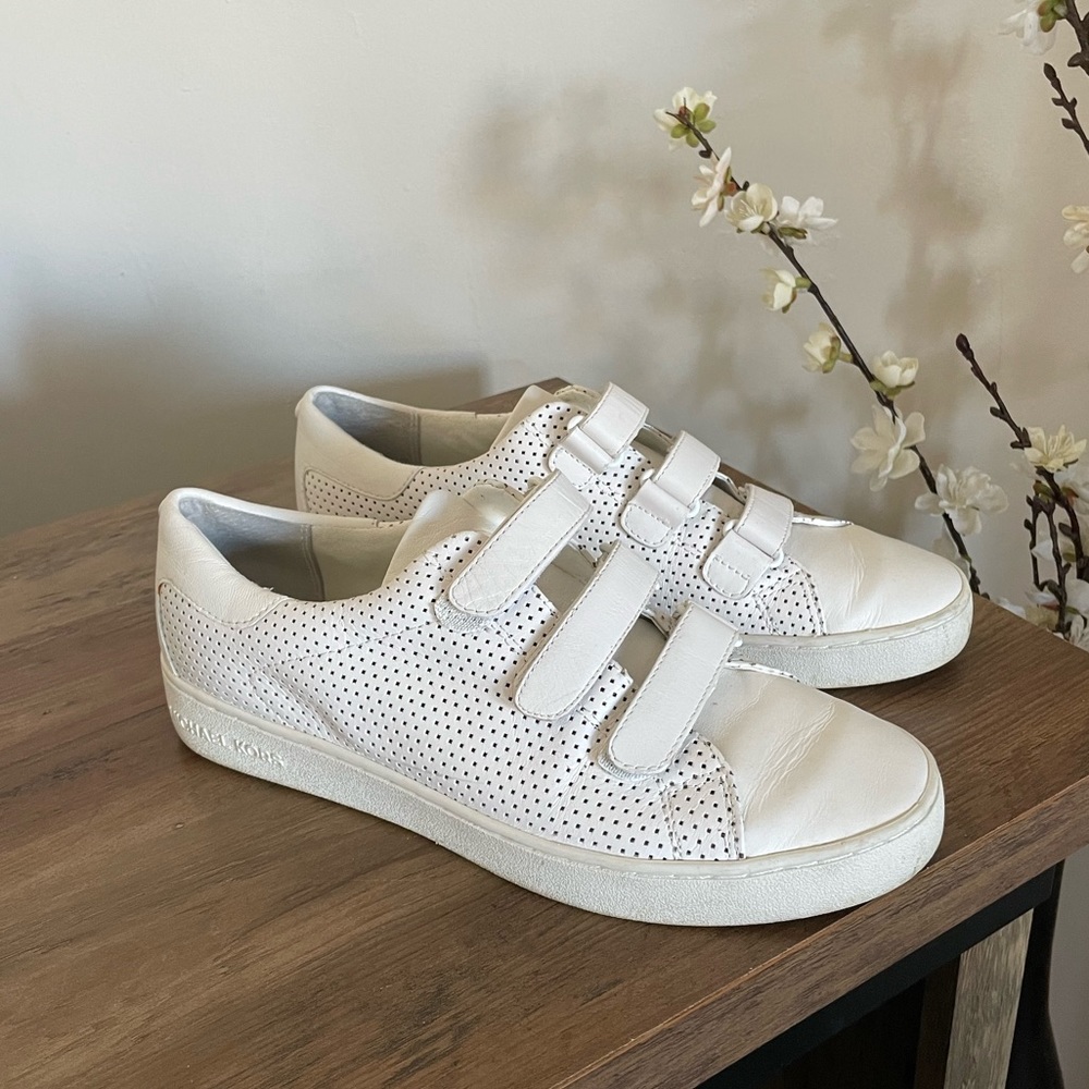 Michael Kors Leather Perforated Sneakers